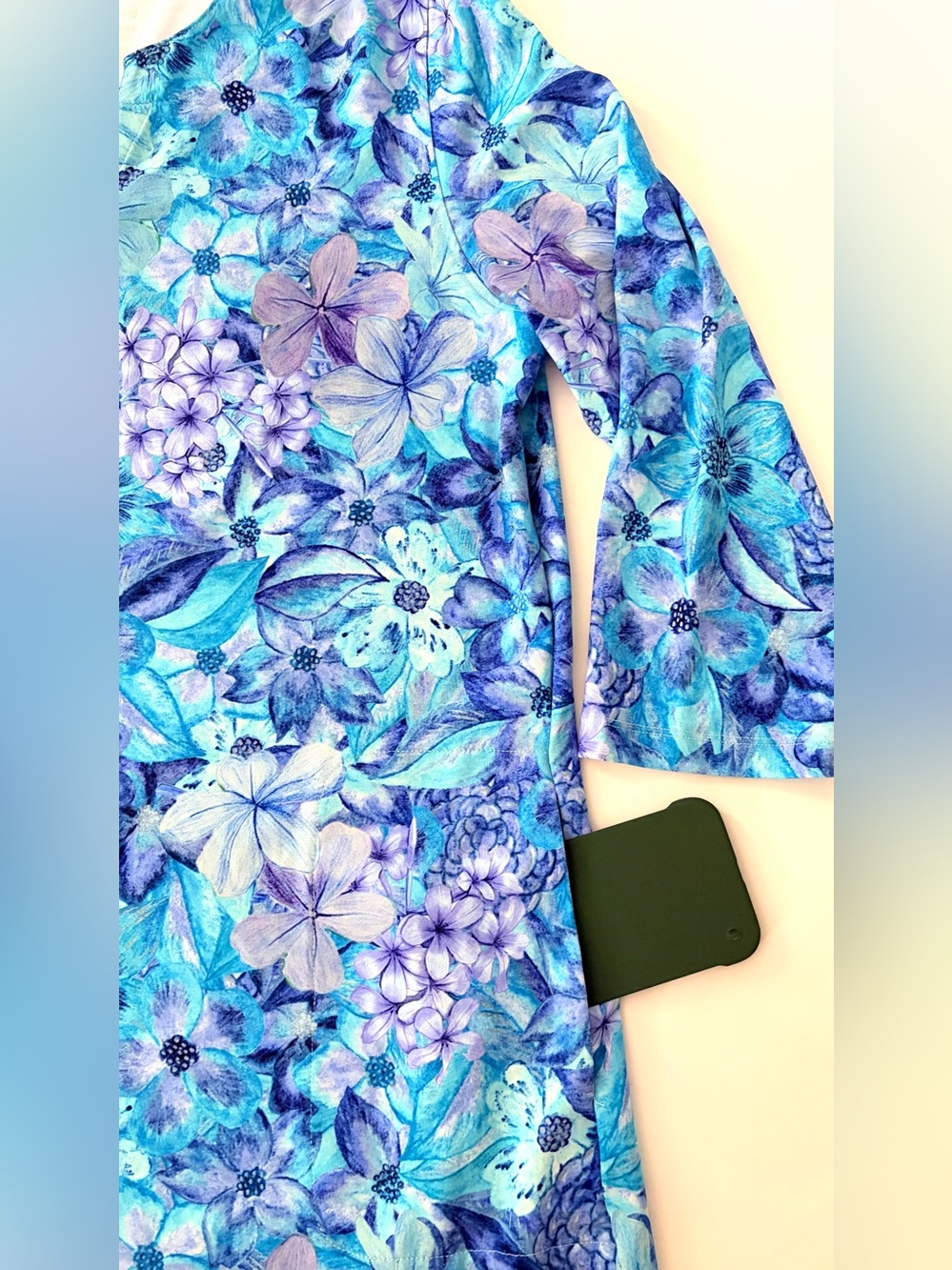 Lightbare Women's 3/4 Sleeve Dress with Pockets UPF 50+ Casual Sun Dress Large - Picture 12 of 16